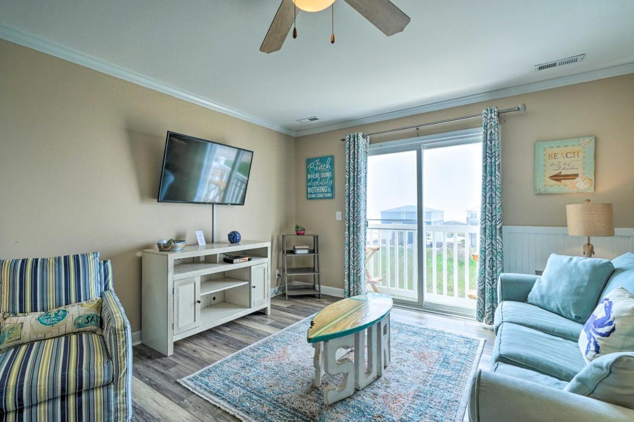 Ocean-View Oak Island Condo, 1 Block To Beach! Exterior foto