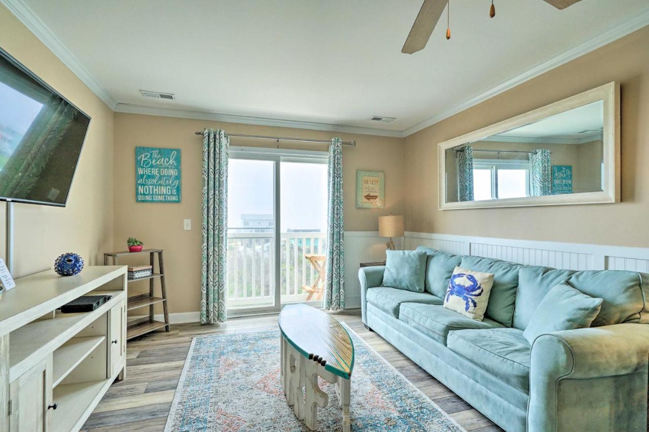 Ocean-View Oak Island Condo, 1 Block To Beach! Exterior foto