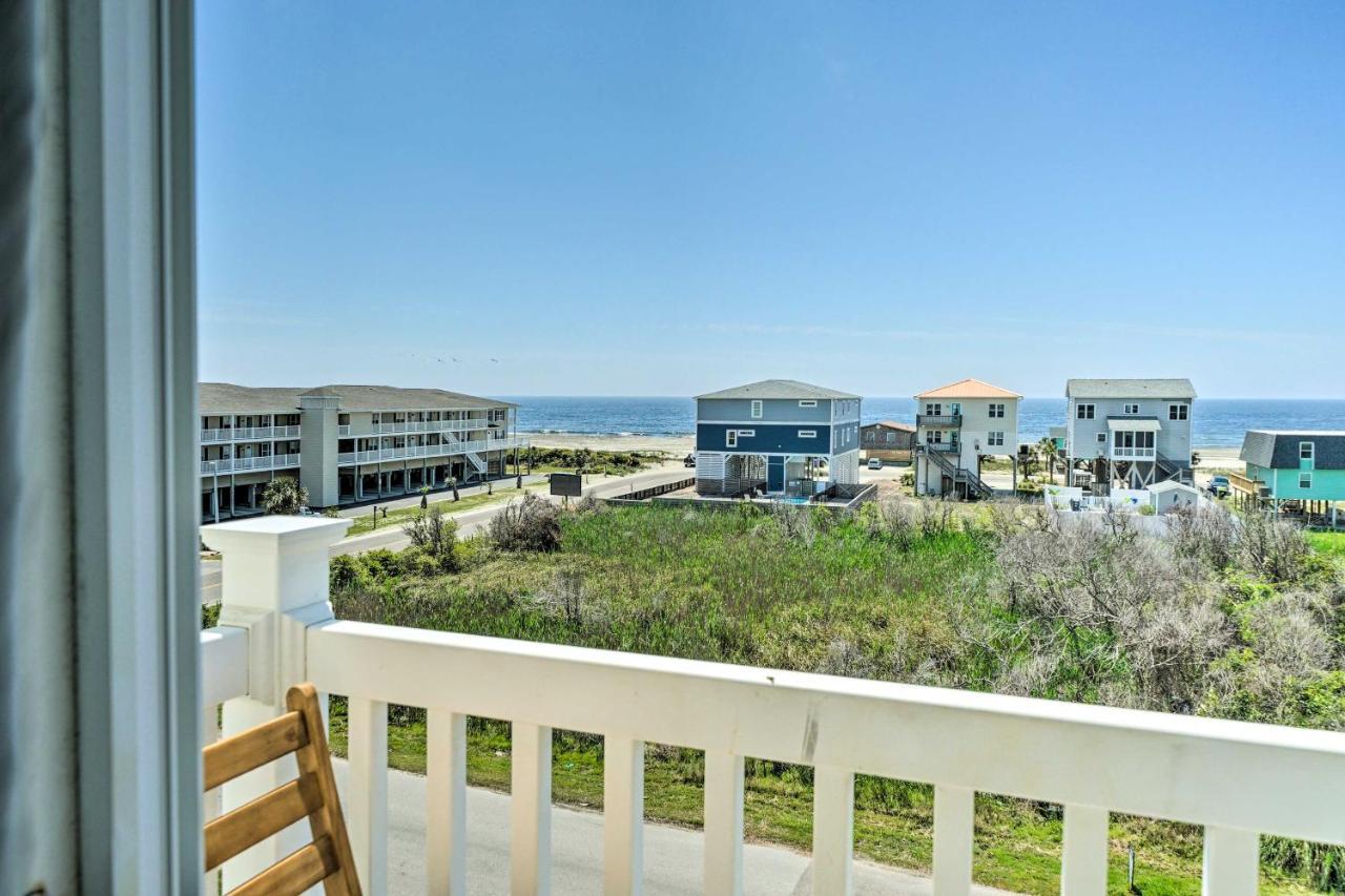 Ocean-View Oak Island Condo, 1 Block To Beach! Exterior foto
