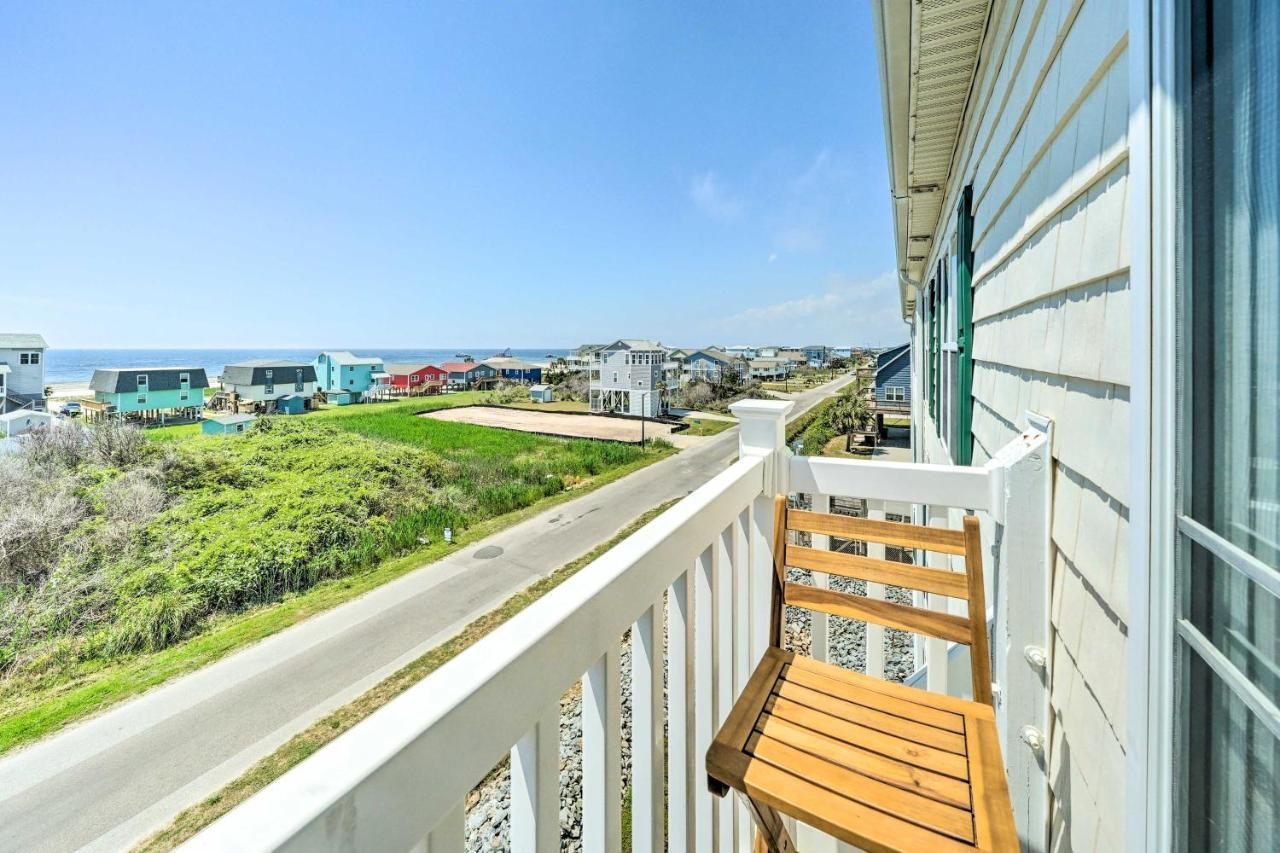 Ocean-View Oak Island Condo, 1 Block To Beach! Exterior foto